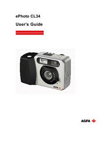 Agfa ePhoto CL 34 manual. Camera Instructions.